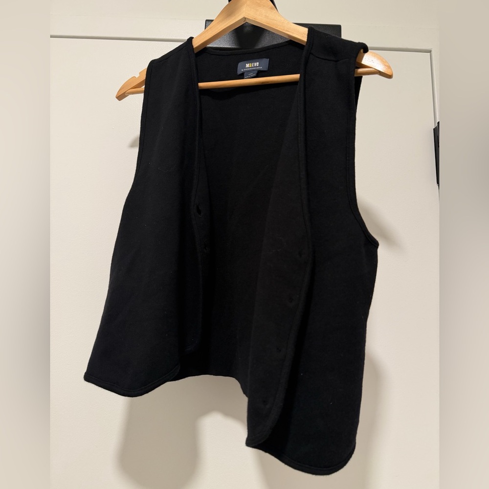 Anthropologie Maeve Black Sweater Vest